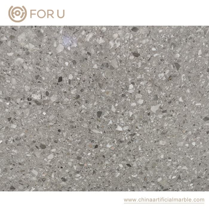 white terrazzo countertops