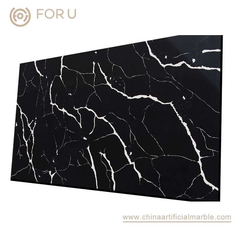 Black Quartz White Veining
