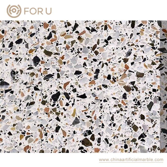Epoxy White Terrazzo